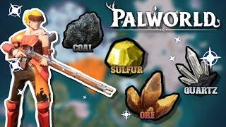 Where to Find Ore, Sulfur, Coal & Pure Quartz in Palworld!