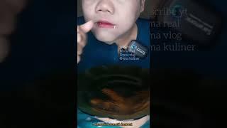 DYMA KULINER ASMR RAW RICE EATING Makan Beras Mentah #mukbang #shorts @dymavlog @Dymareal