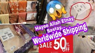 Flat 50% offAlkaram  studio Sale Worldwide Delivery-Unstitched & stitched  - Vlogs for all