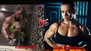 Olga Beliakova   {Vs}  Vikingwith  GYM WORKOUT Competition/ IFBB Muscle