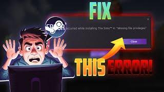 How to Fix Steam Errors : Missing File Privileges (Very EASY!)