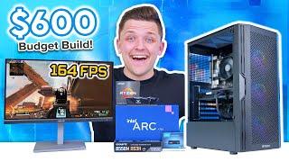 Budget $600 Gaming PC Build 2024!  [Full Build Guide w/ 1080p Benchmarks]