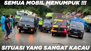 SEMUA MOBIL MENUMPUK !!! Keadaan Yang Sangat Kacau Macet Total di Sitinjau Lauik