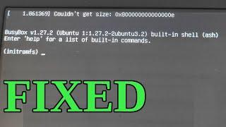 Fix initramfs issue in Ubuntu | Initramfs Error in Kali | Boot drops to an initramfs prompts/BusyBox