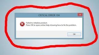Mirillis Action - CRITICAL ERROR 104 FIX | Failed to initialize Product Error