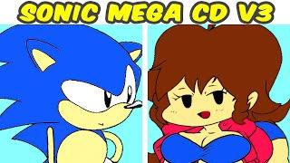 Friday Night Funkin' VS Sonic CD V3 - Mega CD Locked-on! FULL WEEK + Sus GF (FNF MOD/HARD)