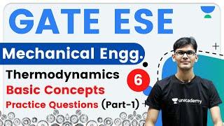 7:00 PM - GATE ESE 2021 | Mechanical Engg by Vishal Sir | Practice Questions | Basic Concepts