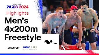 GB RETAIN RELAY TITLE!  | Men's Swimming 4X200m Freestyle Highlights | #Paris2024