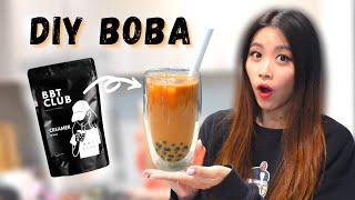 Testing Out a DIY BOBA KIT at home! (BBT Club Review)