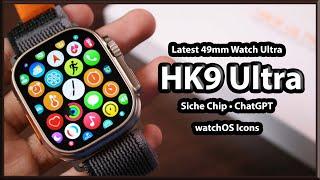NEW HK9 Ultra Smartwatch - Siche Chip, True AMOLED? ChatGPT, watchOS theme!