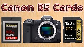 Best Memory Cards for CANON R5 Video – SD Cards for 8K & CFexpress Cards that Support 8K RAW