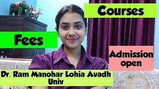 Dr.RMLAU Admission 2021||Courses||fees||Selection Process