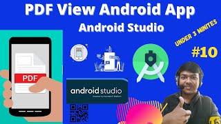 PDF view Android App Create in 4 minutes || PDF Show App || for beginners #pdf #android #pdfview