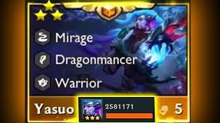 S7 YASUO 3 Star ⭐⭐⭐ 2.5M+ AD Damage! | TFT Set 7 Dragonlands