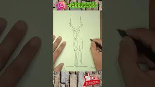 easy animal drawing/ #shorts #youtubeShorts  #Shortvideo #adeel