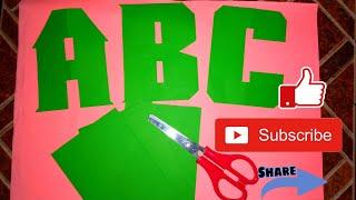 PAANO MAG LETTER CUTTING FROM A-Z | AMELIA'S YT CHANNEL