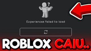 ROBLOX CAIU DENOVO!