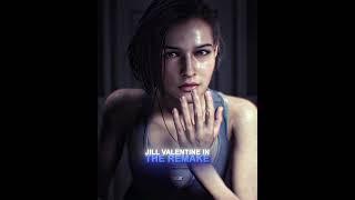 Jill Valentine ORIGINAL vs REMAKE  [4K] | Resident Evil 3 #shorts