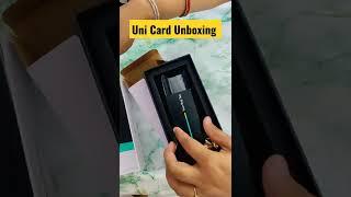 Uni Card Unboxing | Something different than other Credit Cards | #shorts