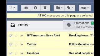How to "Select All" Gmail emails on mobile devices (Android, iPhone, etc.) to delete