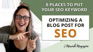 Blog Post SEO Optimization: On-Page SEO Optimization Basics