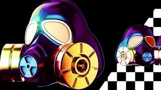 Gas Mask VJ Loop Stock Motion Graphics