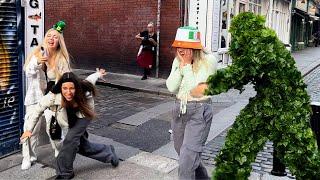 Crazy she started falling down Bushman Prank