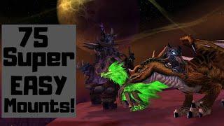 75 EASY Mounts to Get in World of Warcraft!  400 Mounts Guide Part 1