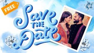 Save the date | wedding invitation video | royal wedding invitation & blank text video #savethedate