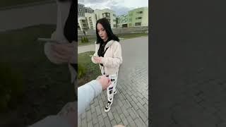 Giving Condom to a beautiful Girl | See Her Reaction #stranger