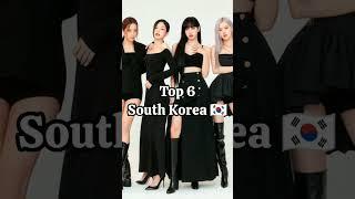 Top 10 Countries with the most blackpink fans #blackpink #kpop #kpopgirlgroup