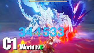 Genshin Impact - Mona vs Andrius Wolf Boss under 1 min