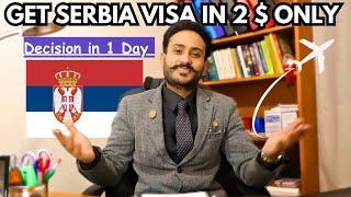 Serbia  visit visa only in 2$ | How to Apply Serbia visit visa | Documents,Cost | Processing Time