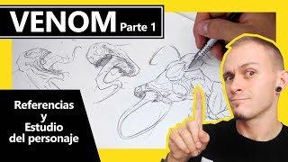 ILUSTRACION de VENOM Parte 1 (Referencias + Bocetos) | Jako Del Bueno