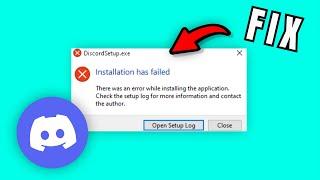 How To Fix Discord "installation has failed" - Windows 7/8/10/11