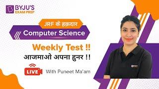 UGC NET 2021 | Weekly Test !! | Computer Science | Puneet Mam | BYJU'S Exam Prep