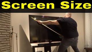 How To Measure A TV Screen Size-Easy Tutorial