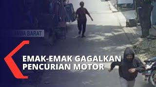 Hebat! Emak-Emak Gagalkan Pencurian Motor di Bekasi