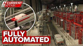 Supermarket giant reveals Australia's first fully automated distribution centre | A Current Affair