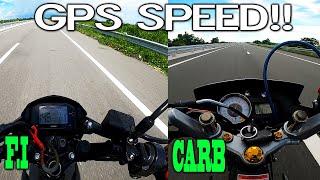 Suzuki Raider Fi  vs  Suzuki Raider Carb | GPS Test