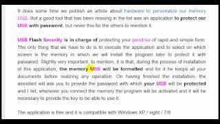 protect  USB with a password