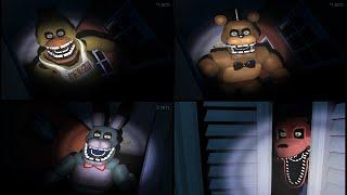 FNaF 4 but the Nightmare Animatronics don't scare you anymore! (FNaF 4 Mods)