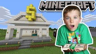 BUILDING A BANK in MINECRAFT SURVIVAL MODE