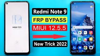 REDMI NOTE 9 FRP BYPASS MIUI 12.5 FRP LOCK BYPASS NEW TRICK 2022 | REDMI NOTE 9 GOOGLE LOCK REMOVE |