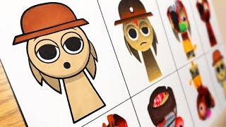 Drawing Incredibox Sprunki : Phase 1 vs Phase 2 vs Phase 3 vs Phase 4 vs Phase 5 vs Phase 6 [Tunner]