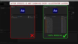 After Effects is not showing every Illustrator layers || VD Studio