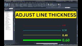 How to Adjust Line Thickness/Line Weight in AutoCAD Civil 3D