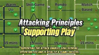 Attacking Principles | Supporting Play - Full Football Passing Session