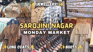 Sarojini Nagar Monday Market | Long Coats, Boots, Jewellery, Sweaters  | Latest Collection