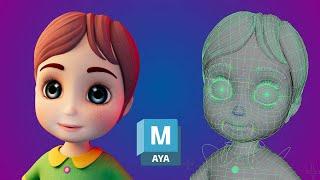 3D Showreel "Cartoon Girl Character Rig Showreel"